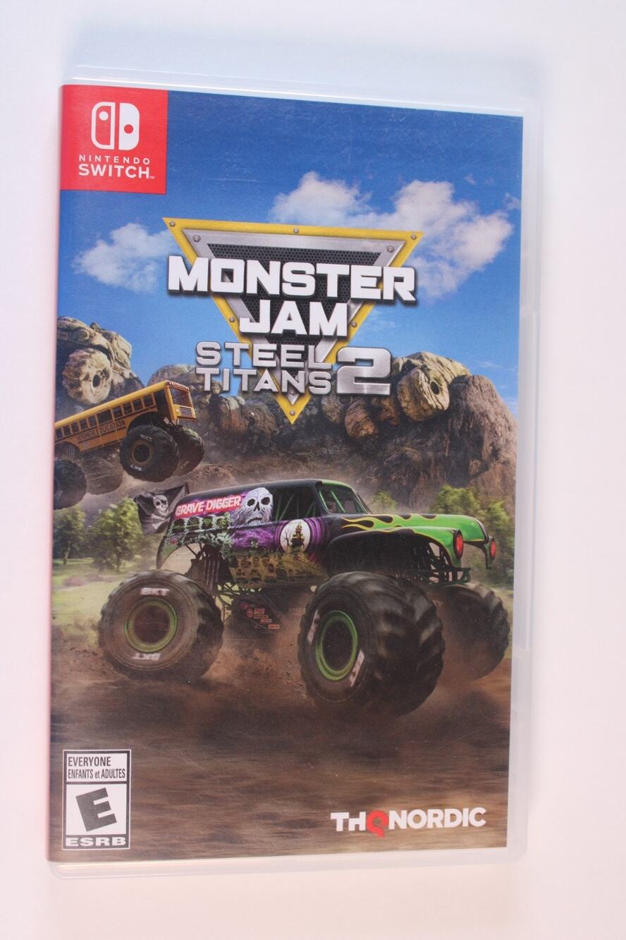 Monster Jam Steel Titans 2 (Nintendo Switch, 2021) Authentic, Tested/Works